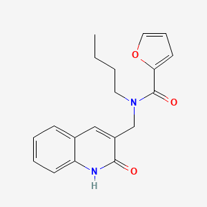 N-butyl-N-((2-hydroxyquinolin-3-yl)methyl)furan-2-carboxamide
