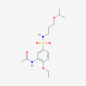N-(2-ethoxy-5-(N-(3-isopropoxypropyl)sulfamoyl)phenyl)acetamide