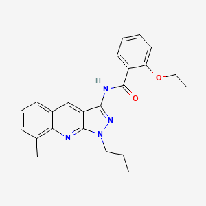 2-ethoxy-N-(8-methyl-1-propyl-1H-pyrazolo[3,4-b]quinolin-3-yl)benzamide