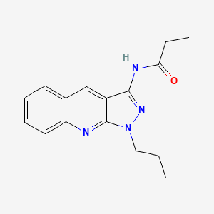 N-(1-propyl-1H-pyrazolo[3,4-b]quinolin-3-yl)propionamide