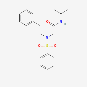 N-(5-chloro-2-methoxyphenyl)-2-[N-(2-phenylethyl)4-methylbenzenesulfonamido]acetamide