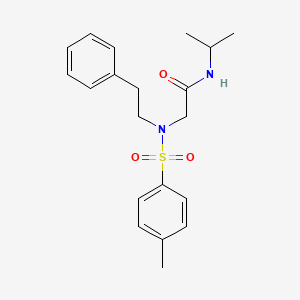 molecular formula C20H26N2O3S B7706435 N-(5-chloro-2-methoxyphenyl)-2-[N-(2-phenylethyl)4-methylbenzenesulfonamido]acetamide 