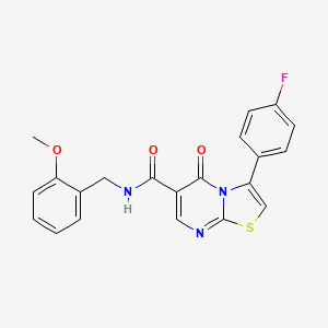 3-(4-fluorophenyl)-N-methyl-5-oxo-5H-[1,3]thiazolo[3,2-a]pyrimidine-6-carboxamide