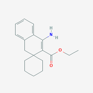 molecular formula C18H23NO2 B7706497 Ethyl 4'-amino-1'H-spiro[cyclohexane-1,2'-naphthalene]-3'-carboxylate CAS No. 127025-64-3