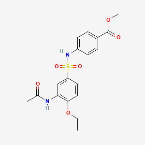 methyl 4-(3-acetamido-4-ethoxyphenylsulfonamido)benzoate