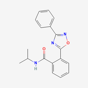 N-isopropyl-2-(3-phenyl-1,2,4-oxadiazol-5-yl)benzamide