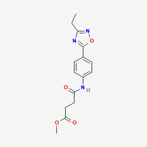 methyl 4-((4-(3-ethyl-1,2,4-oxadiazol-5-yl)phenyl)amino)-4-oxobutanoate