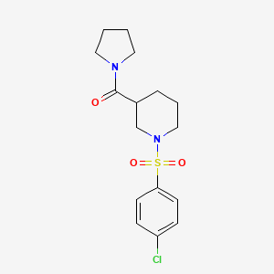 1-(4-chlorobenzenesulfonyl)-N-ethylpiperidine-3-carboxamide