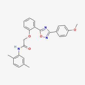 N-(2,5-dimethylphenyl)-2-(2-(3-(4-methoxyphenyl)-1,2,4-oxadiazol-5-yl)phenoxy)acetamide