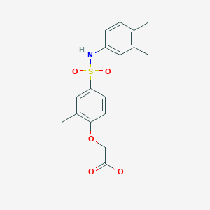 methyl 2-{4-[(4-fluorophenyl)sulfamoyl]-2-methylphenoxy}acetate