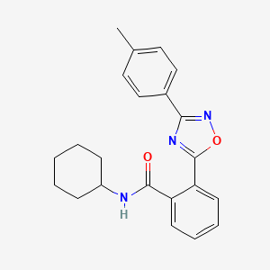 N-cyclohexyl-2-(3-(p-tolyl)-1,2,4-oxadiazol-5-yl)benzamide