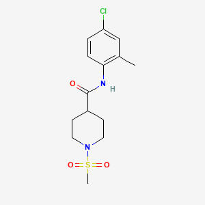 N-(4-chloro-2-methylphenyl)-1-(methylsulfonyl)piperidine-4-carboxamide