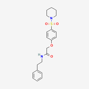 N-ethyl-2-[4-(piperidine-1-sulfonyl)phenoxy]acetamide