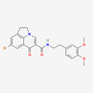 8-bromo-N-(3,4-dimethoxyphenethyl)-6-oxo-2,6-dihydro-1H-pyrrolo[3,2,1-ij]quinoline-5-carboxamide