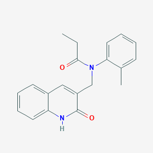 N-((2-hydroxyquinolin-3-yl)methyl)-N-(o-tolyl)propionamide