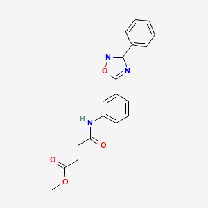 methyl 4-oxo-4-((3-(3-phenyl-1,2,4-oxadiazol-5-yl)phenyl)amino)butanoate