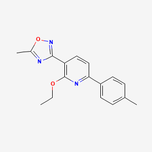 3-(2-ethoxy-6-(p-tolyl)pyridin-3-yl)-5-methyl-1,2,4-oxadiazole