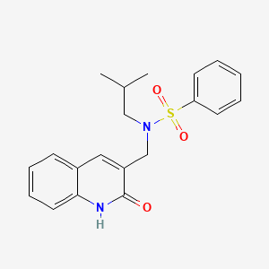 N-((2-hydroxyquinolin-3-yl)methyl)-N-isobutylbenzenesulfonamide