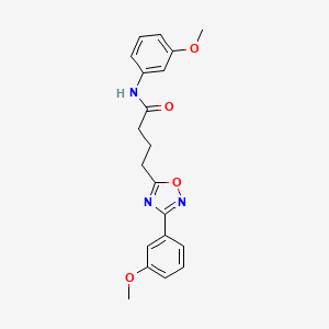 N-(3-methoxyphenyl)-4-(3-(3-methoxyphenyl)-1,2,4-oxadiazol-5-yl)butanamide