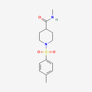 molecular formula C14H20N2O3S B7706945 N-methyl-1-tosylpiperidine-4-carboxamide 