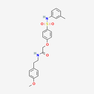 N-(4-methoxyphenethyl)-2-(4-(N-(m-tolyl)sulfamoyl)phenoxy)acetamide