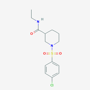 1-(4-chlorobenzenesulfonyl)-N-[2-(3,4-dimethoxyphenyl)ethyl]piperidine-3-carboxamide