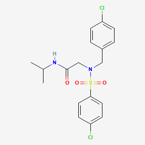 2-(4-chloro-N-(4-chlorobenzyl)phenylsulfonamido)-N-isopropylacetamide