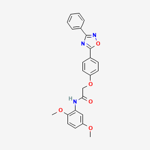 N-(2,5-dimethoxyphenyl)-2-(4-(3-phenyl-1,2,4-oxadiazol-5-yl)phenoxy)acetamide