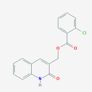 (2-hydroxyquinolin-3-yl)methyl 2-chlorobenzoate