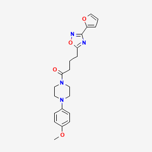 4-(3-(furan-2-yl)-1,2,4-oxadiazol-5-yl)-1-(4-(4-methoxyphenyl)piperazin-1-yl)butan-1-one