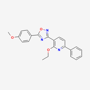 2-Ethoxy-3-[5-(4-methoxyphenyl)-1,2,4-oxadiazol-3-yl]-6-phenylpyridine