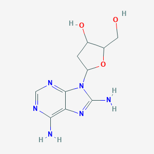 molecular formula C10H14N6O3 B077079 8-氨基-2'-脱氧腺苷 CAS No. 13389-09-8