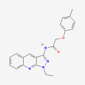 N-(1-ethylpyrazolo[3,4-b]quinolin-3-yl)-2-(4-methylphenoxy)acetamide