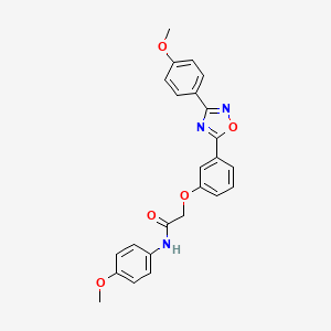 N-(4-methoxyphenyl)-2-{3-[3-(4-methoxyphenyl)-1,2,4-oxadiazol-5-yl]phenoxy}acetamide