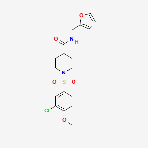 1-(3-CHLORO-4-ETHOXYBENZENESULFONYL)-N-[(FURAN-2-YL)METHYL]PIPERIDINE-4-CARBOXAMIDE