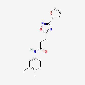 N-(3,4-dimethylphenyl)-3-[3-(furan-2-yl)-1,2,4-oxadiazol-5-yl]propanamide