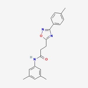 molecular formula C20H21N3O2 B7708127 N-(3,5-dimethylphenyl)-3-[3-(4-methylphenyl)-1,2,4-oxadiazol-5-yl]propanamide 