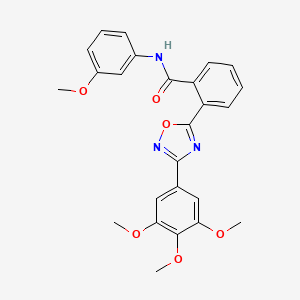 N-(3-methoxyphenyl)-2-[3-(3,4,5-trimethoxyphenyl)-1,2,4-oxadiazol-5-yl]benzamide