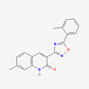 7-METHYL-3-[5-(2-METHYLPHENYL)-1,2,4-OXADIAZOL-3-YL]QUINOLIN-2-OL