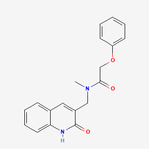 N-methyl-N-[(2-oxo-1H-quinolin-3-yl)methyl]-2-phenoxyacetamide