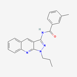 3-methyl-N-(1-propyl-1H-pyrazolo[3,4-b]quinolin-3-yl)benzamide