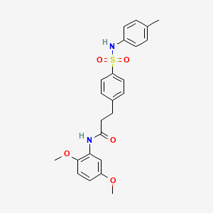 N-(2,5-dimethoxyphenyl)-3-[4-[(4-methylphenyl)sulfamoyl]phenyl]propanamide