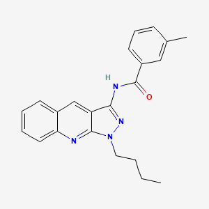 N-(1-butyl-1H-pyrazolo[3,4-b]quinolin-3-yl)-3-methylbenzamide