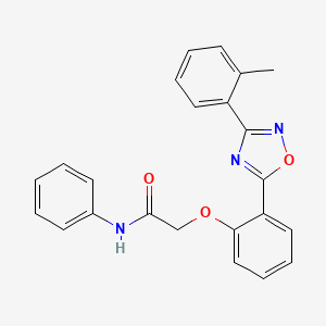 2-{2-[3-(2-methylphenyl)-1,2,4-oxadiazol-5-yl]phenoxy}-N-phenylacetamide