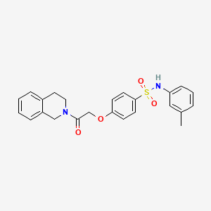 N-[2-(cyclohex-1-en-1-yl)ethyl]-2-{4-[(3-methylphenyl)sulfamoyl]phenoxy}acetamide