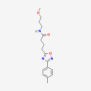 N-(3-methoxypropyl)-4-[3-(4-methylphenyl)-1,2,4-oxadiazol-5-yl]butanamide