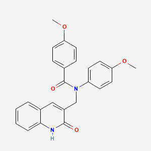 N-((2-hydroxyquinolin-3-yl)methyl)-4-methoxy-N-(4-methoxyphenyl)benzamide