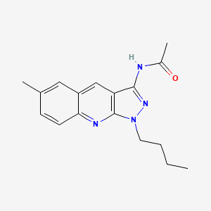 N-(1-butyl-6-methyl-1H-pyrazolo[3,4-b]quinolin-3-yl)acetamide