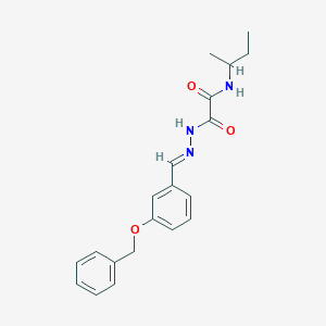 N-butan-2-yl-N'-[(E)-(3-phenylmethoxyphenyl)methylideneamino]oxamide