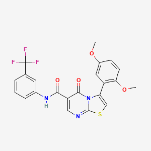 3-(2,5-dimethoxyphenyl)-5-oxo-N-phenyl-5H-[1,3]thiazolo[3,2-a]pyrimidine-6-carboxamide